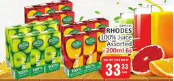 KitKat Cash and Carry RHODES 100% Juice Assorted offer