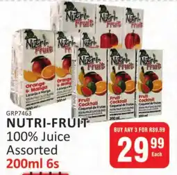 KitKat Cash and Carry NUTRI-FRUIT 100% Juice Assorted offer