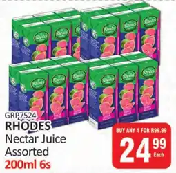 RHODES Nectar Juice Assorted