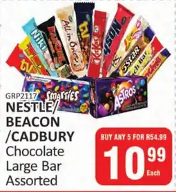 KitKat Cash and Carry NESTLE/ BEACON/ CADBURY Chocolate Large Bar Assorted offer