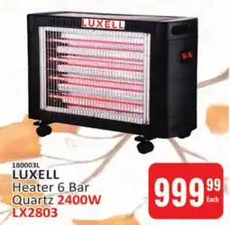 KitKat Cash and Carry LUXELL Heater 6 Bar Quartz 2400W offer