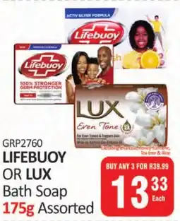 KitKat Cash and Carry LIFEBUOY OR LUX Bath Soap Assorted offer