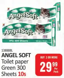 KitKat Cash and Carry ANGEL SOFT Toilet paper Green 300 Sheets offer