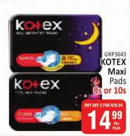 KitKat Cash and Carry KOTEX Maxi Pads offer