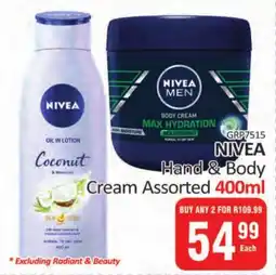 NIVEA Hand & Body Cream Assorted