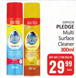 KitKat Cash and Carry PLEDGE Multi Surface Cleaner offer