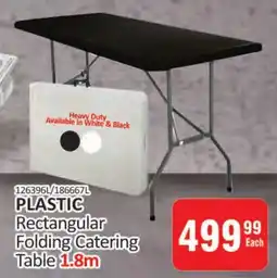 KitKat Cash and Carry PLASTIC Rectangular Folding Catering Table offer