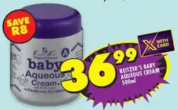 Shoprite Reitzer's baby aqueous cream offer