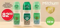Pick n Pay Mitchum Natural Power Roll On Assorted offer