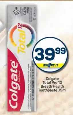 Pick n Pay Colgate Total Pro 12 Breath Health Toothpaste offer