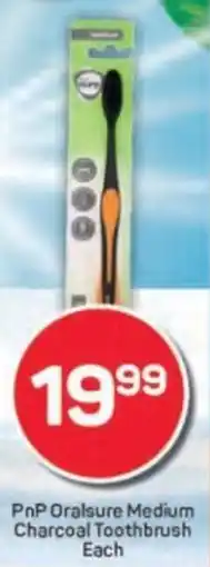 Pick n Pay PnP Oralsure Medium Charcoal Toothbrush offer