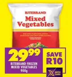Shoprite RITEBRAND FROZEN MIXED VEGETABLES 900g offer