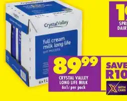 Shoprite CRYSTAL VALLEY LONG LIFE MILK offer