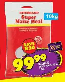 Shoprite Ritebrand Super Maize Meal 10kg offer