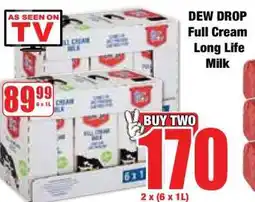 Boxer DEW DROP Full Cream Long Life Milk offer