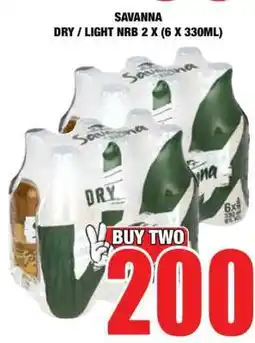 Boxer SAVANNA DRY / LIGHT NRB 2 X (6 X 330ML) offer