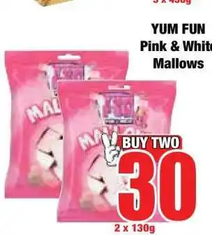 Boxer YUM FUN Pink & White Mallows offer