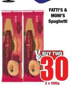 Boxer FATTI'S & MONI'S Spaghetti offer