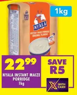 Shoprite NYALA INSTANT MAIZE PORRIDGE 1kg offer