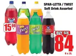 Boxer SPAR-LETTA / TWIST Soft Drink Assorted offer