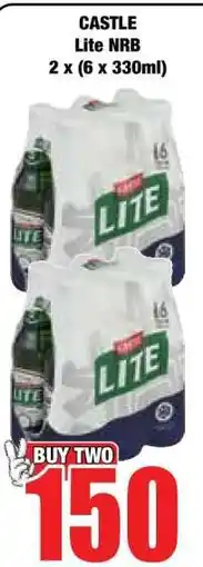 Boxer CASTLE Lite NRB 2 x (6 x 330ml) offer