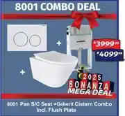 K Carrim 8001 Pan S/C Seat + Geberit Cistern Combo offer