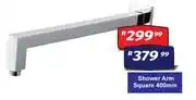 K Carrim Shower Arm Square 400mm offer