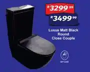 K Carrim Luxus Matt Black Round Close Couple offer