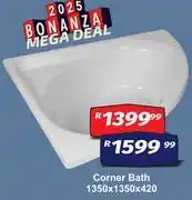 K Carrim Corner Bath 1350 x 1350 x 420 offer