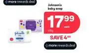 PEP Johnson's Baby Soap-175g Each offer