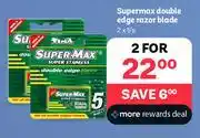 PEP Supermax Double Edge Razor Blade-2 x 5's offer