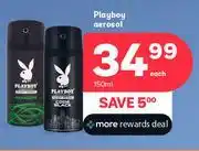 PEP Playboy Aerosol-150ml Each offer