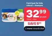 PEP Caivil Just For Kids Relaxer + Shampoo 225ml + 30ml-Per Pack offer