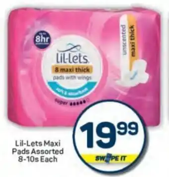 Pick n Pay Lil-Lets Maxi Pads Assorted offer