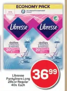 Pick n Pay Libresse Pantyliners Long or Regular offer