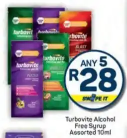Pick n Pay Turbovite Alcohol Free Syrup Assorted offer