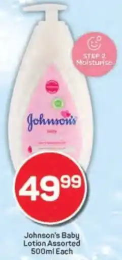 Pick n Pay Johnson's Baby Lotion Assorted offer