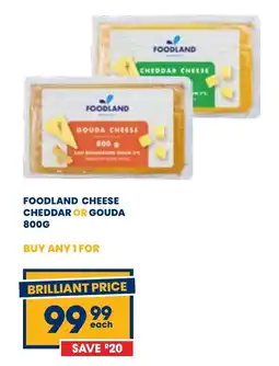 Econo Foods Foodland cheese cheddar or gouda offer