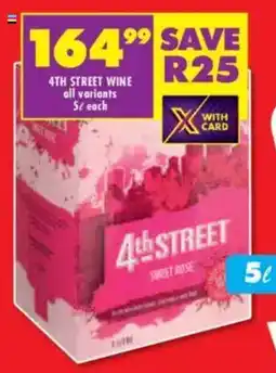 Shoprite Liquor 4th street wine all variants offer