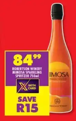 Shoprite Liquor Robertson winery mimosa sparkling spritzer offer