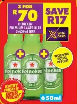 Shoprite Liquor Heineken premium lager beer nrb offer