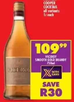 Viceroy smooth gold brandy