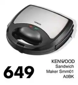 Save Hyper KENWOOD Sandwich Maker Smm01 AOBK offer