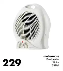 Save Hyper Mellerware Fan Heater White offer