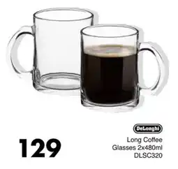 Save Hyper DeLonghi Long Coffee Glasses offer
