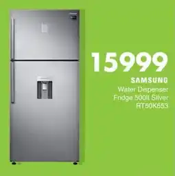 Save Hyper SAMSUNG Water Dispenser Fridge Silver offer