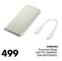 Save Hyper SAMSUNG Powerbank Beige 25W PD 10000MAH offer