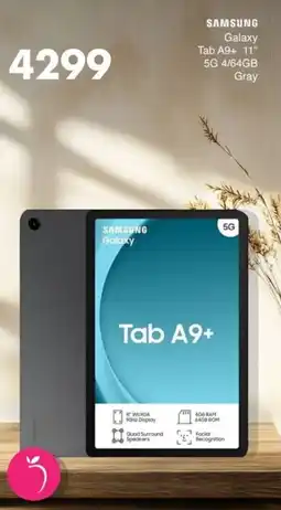 Save Hyper SAMSUNG Galaxy Tab A9+ 11" 5G 4/64GB Gray offer