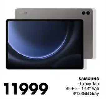 Save Hyper SAMSUNG Galaxy Tab S9-Fe + 12.4" Wifi 8/128GB Gray offer