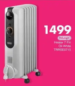 Save Hyper DeLonghi Heater 7 Fin Oil White offer